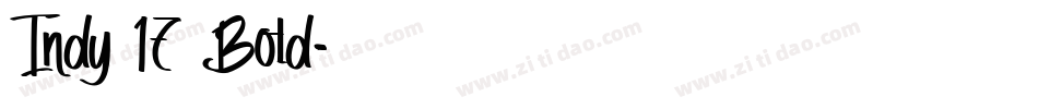 Indy 17 Bold字体转换